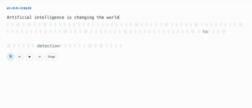W2 dLLM Demo (English)